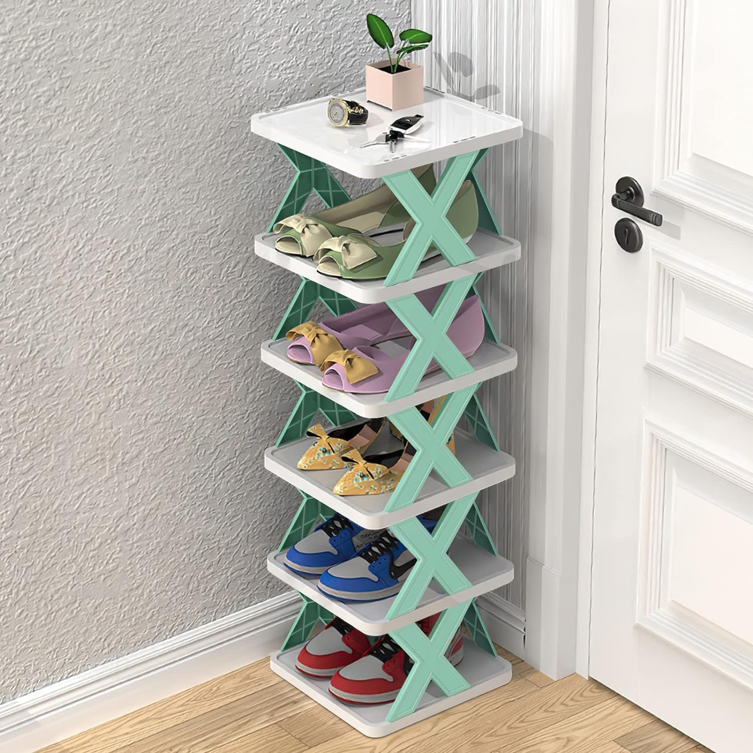 Shoes Rack For Home Plastic, Adjustable Shoe Stand