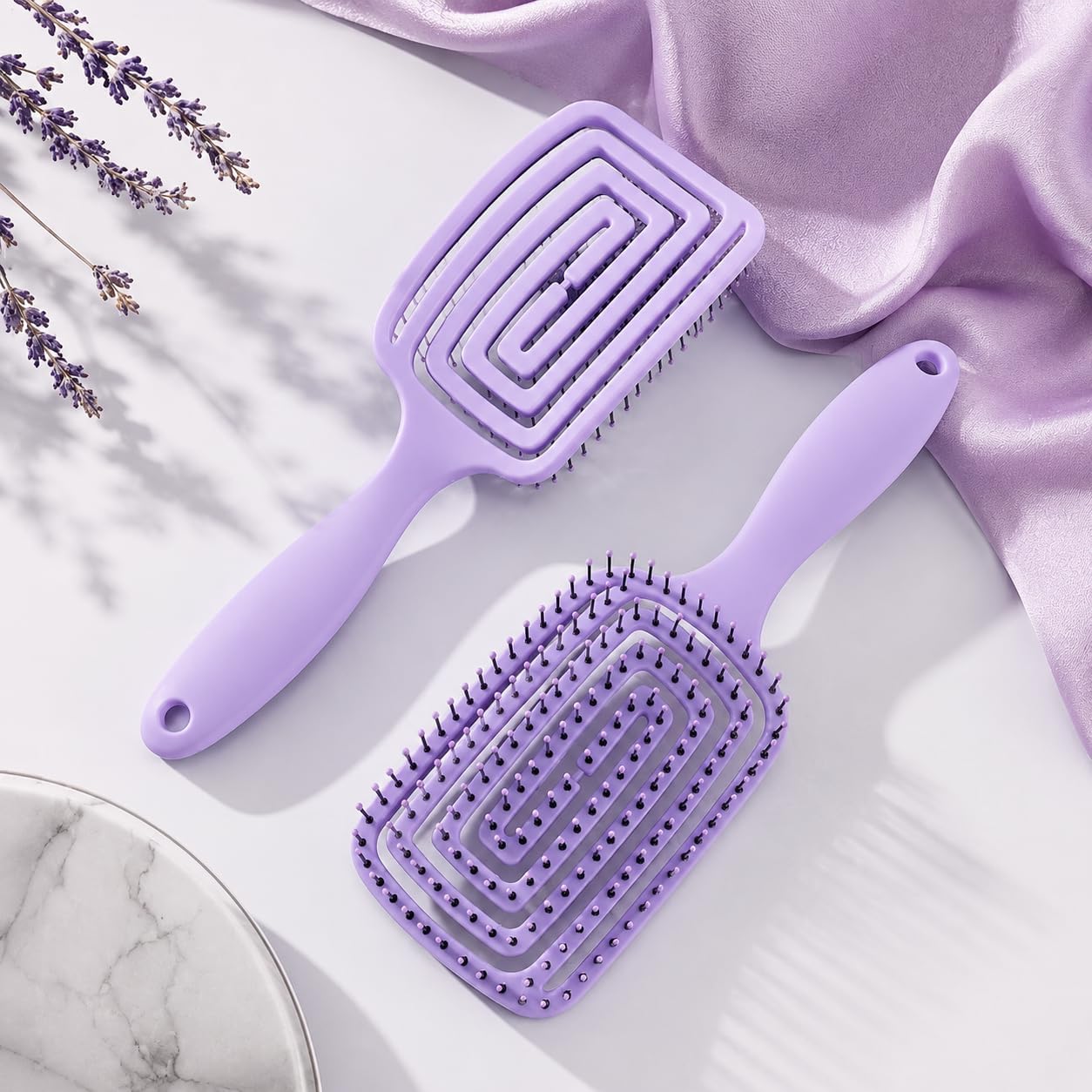 Premium Detangling Hair Brush for Women & Men- Anti Hair Fall Comb for Curly, Wavy & Straight Hair